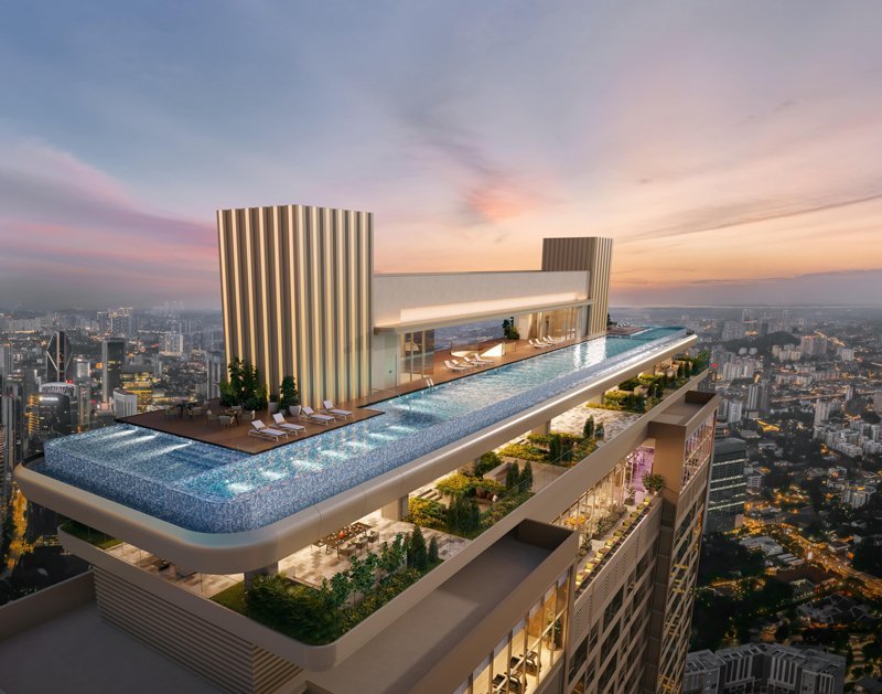 118-metre rooftop sky pool
